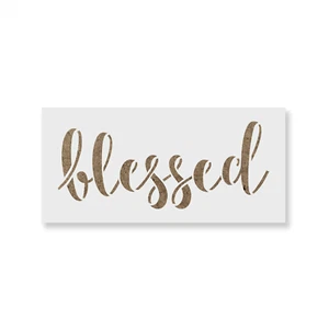 Blessed Stencil - Durable & Reusable Mylar Stencils - Picture 1 of 5