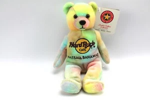 Hard Rock Cafe NASSAU BAHAMAS Tie Dye Herrington Beanie Bear HTB 2004 Ltd Ed #50 - Picture 1 of 4