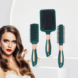 Hair Brush for Women Anti Static Vented Styling Brush Detangling Massage Brushes - Picture 1 of 16