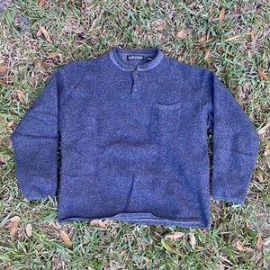 Structure 60% Lambs Wool/ 20% Soft Rabbit Hair/ 20% Nylon Sweater w/ Pocket L - Picture 1 of 5
