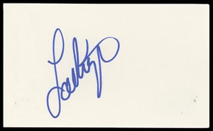 Lou Ferrigno The Incredible Hulk Authentic Signed 3x5 Index Card BAS #BN89155 - Picture 1 of 2