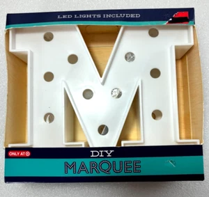 LED Marquee Letter Lights Sign ~ Light Up Alphabet Letter M ~ 6" New in Box - Picture 1 of 6