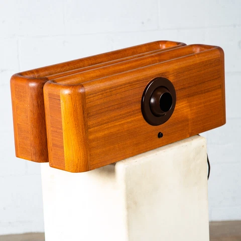 Mid Century Modern Wall Nightstand Sable Lamp Set Teak Floating Light Kibaek Mcm Cover