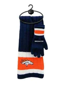 Denver Broncos NFL Schal und Handschuhe Set Einheitsgröße passt den meisten Erwachsenengröße Neu - Bild 1 von 1