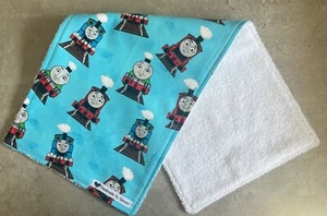 Baby Burp Cloth/ Thomas The Tank Engine / 100% Cotton/Towel Backed/Free Post - Picture 1 of 6