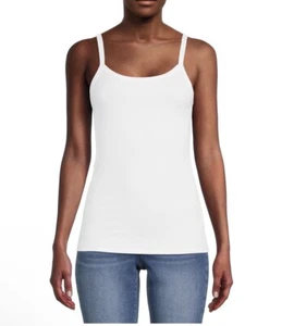 NO BOUNDARIES Womens Tank Top Size Large 11-13 Juniors White Ribbed New - Picture 1 of 7