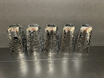Bath & Body Works Hand Soap Sleeve Metal Cover Lot Of 5 Trees Flowers Vines - Image 1 of 4