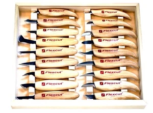 FLEXCUT® 18-TEILIGES DELUXE HOLZSCHNITZMESSER-SET - Hergestellt in den USA - Bild 1 von 4