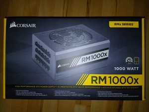 Corsair RM1000x Netzteil 1000 W 80 PLUS Gold (CP-9020094) (W) -- komplett in OVP - Afbeelding 1 van 12