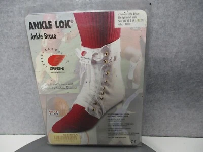 Swede-O Tobillo Lok (XL Hombre Talla 13-14) Soporte Encaje Atlético Blanco Foto 1 de 4