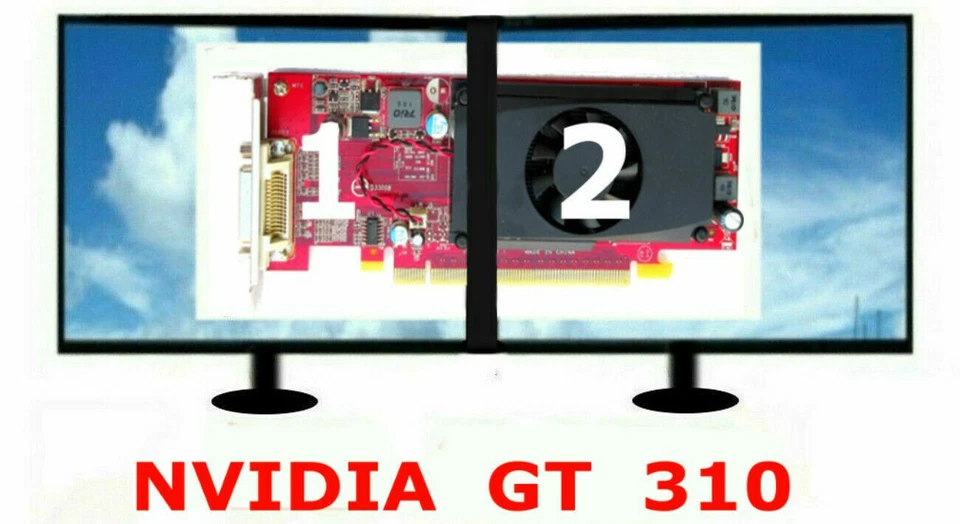 NEW Factory Sealed BOX. LENOVO NVIDIA GeForce GT-310 VGA PCI-E 16x Video Card. - Image 1 of 4