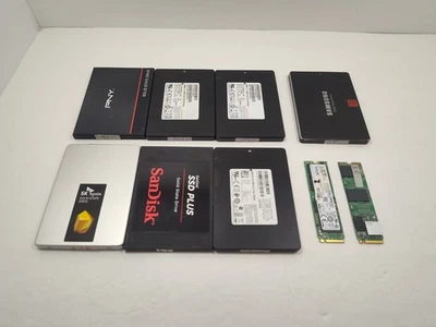 批量 9 件 (2.5 SATA M.2) /960GB/ 1TB/ 2 TB 实心状态驱动 SDD 混合品牌   — 第 1/3 张图片