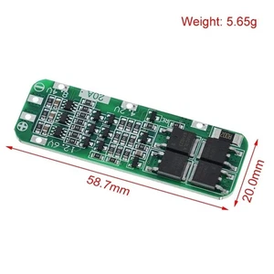 3S 20A Lithium Battery Charger PCB Over discharge Protection 12 6V - Photo 1/12