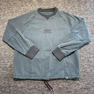 Pretty Green x Umbro Drill Top Mens Medium Blue Coach Sweater Jumper Oasis - Picture 1 of 7