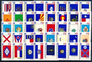 LS49431 USA bicentennial era state flags fine lot MNH - Picture 1 of 1