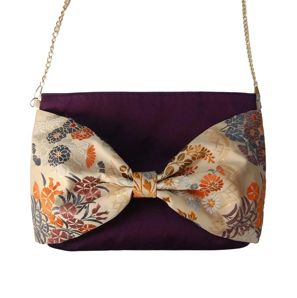 Bolso sin asas Obi kimono de seda único en su tipo | Bolso sin asas japonés hecho a mano Foto 1 de 4