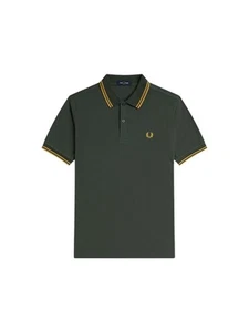 Polo Fred Perry Uomo CRT GRN/HNYCMB Con logo FP-M3600 Y22 - Imagen 1 de 4