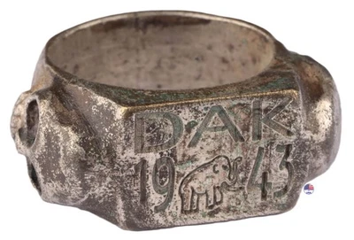 German Africa Corps WW2 Ring DAK Afrika Korps WWII Expeditionary force 1941-1943 - Image 1 of 4