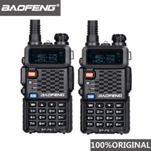 2 pièces BaoFeng F8+ Woki Toki Police talkie-walkie 5 km portée bidirectionnelle radio amateur - Photo 1/7