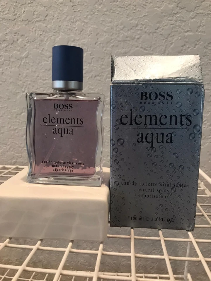 Boss Elements Aqua de Hugo Boss 3,4 fl. oz/100 ml eau de toilette spray para hombre  Foto 1 de 1