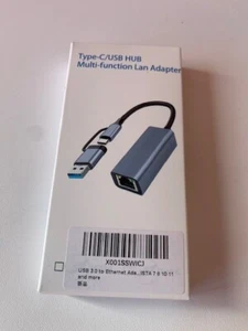Multi Function LAN Adapter Type-C/USB Hub - Picture 1 of 2