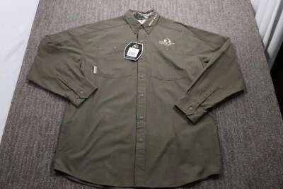Mossy Oak Para Hombre XL Ripstop Verde Manga Larga Con Botones Caza Exterior Nuevo con Etiquetas Foto 1 de 4