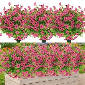12 Bundles Artificial Flowers for Outdoor UV Resistant Fake Flowers Silk Euca... - Picture 1 of 7