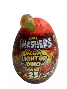 Easter Dino Egg Zuru Smashers Series 4 Mega Light Up YELLOW Bone 25 Surprises - Picture 1 of 10