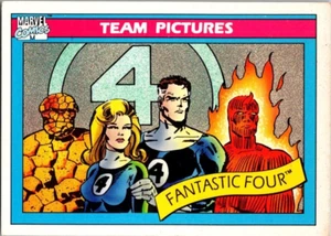 1990 Impel Marvel Universe #137 Fantastic Four Team fotos ¡envío gratuito! - Imagen 1 de 2