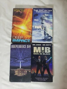 VHS * Independence Day * Men in Black * Deep Impact * Day After Tomorrow 4 Films - Picture 1 of 3