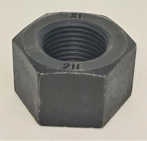 Nut Hex Standard ASTM Imperial UN8 Plain / Black QBC Engineering A194 2H112 - Picture 1 of 2