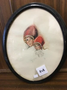 Bild mit Rahmen aus der Auflösung einer Sammlung, 2 Rotkäppchen #0108 - Bild 1 von 1