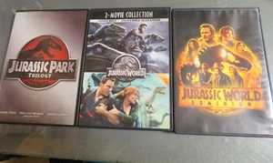 Jurassic Park 1,2,3*World Trilogy Collection (6 DVD Lot) Fallen Kingdom,Dominion - Picture 1 of 2