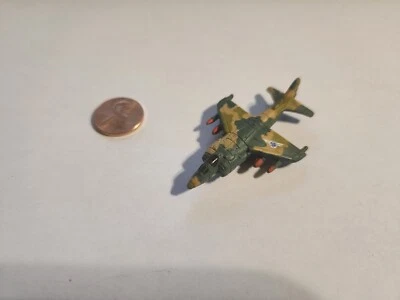 Micro Machines Military G.I. Joe Harrier FRS.1 Tan Green Camo VINTAGE - Image 1 of 4