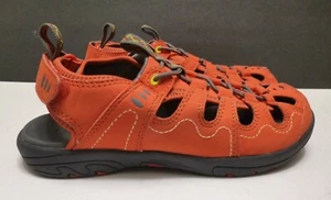 LL BEAN Kids, Size 3, Sandals Casual or Beach, Closed Toe Orange, Rear Entry - Picture 1 of 8