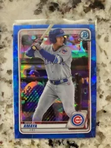 Tarjeta Topps Bowman Draft 2020 edición zafiro edición Chicago Cubs Miguel Amaya #bd-80 - Imagen 1 de 1