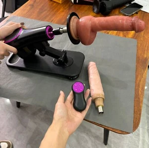 Portable Automatic Sex Machine with Big Dildo for Women Masturbation Pumping Gun - Picture 1 of 33