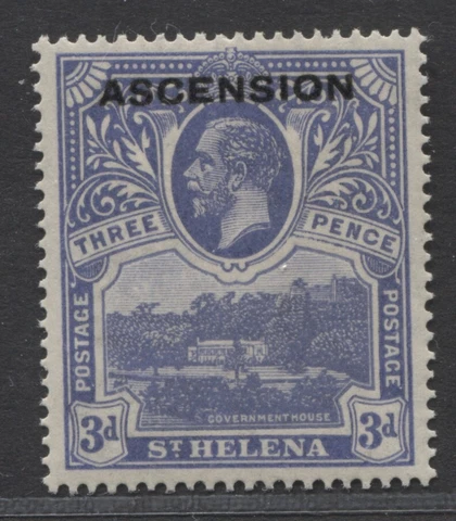 ASCENSION - 1922 OVPT. 3d UM (MNH) SG.5 (REF.TL1) Cover