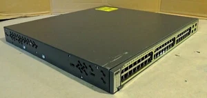 Cisco WS-C3750-48PS-E with power cord & rack mount 90 Day's Warranty Real time. - Picture 1 of 3