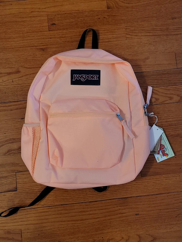 JanSport Cross Town Backpack PEACH NEON 1587 cu in 26L 17 .5 JS0A47LW