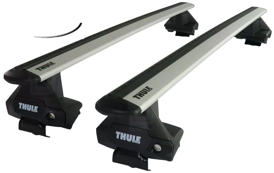 Juego de barras de techo Thule aluminio Wingbar Evo plateadas Ford Fusion 4 puertas berlina 2013 encendido Foto 1 de 1