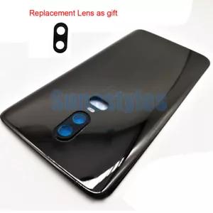 Nueva cinta de cubierta trasera de la batería de vidrio de la carcasa original original del OEM para Oneplus 6 A6000 A6003 - Imagen 1 de 7