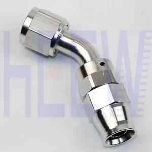 12AN AN12 45 Degree Swivel Teflon PTFE E85 Fuel Stealth Line Hose End Fitting SY - Bild 1 von 5