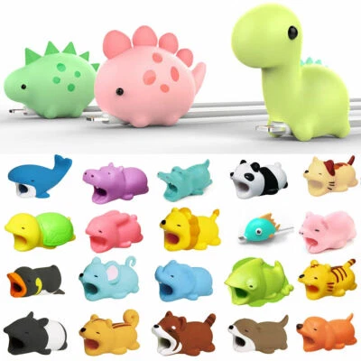 USB Cable Protector Wire Animal Bite Charger Saver For iPhone Android Protection - Image 1 of 4