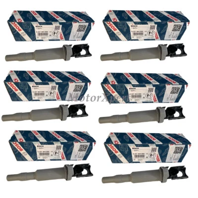 6 pcs BOSCH Ignition Coils 12138616153 for BMW 330i 525i 550i MINI R56 R57 R61 - Image 1 of 3