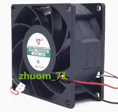 1PC YT YTD248038S 24V 0.32A 8CM 8038 High wind inverter cooling fan - Image 1 of 4