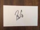 Brian Gay Autographed Signed  3 X 5 Index Card Pga Golf Autographed