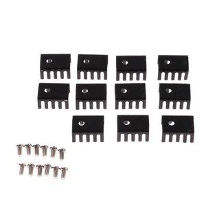 10 Stück Kühlkörper 20x15x10mm Schwarz Aluminium Kühlkörper Kühlkörper - Afbeelding 1 van 7