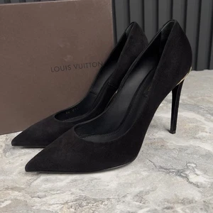 Louis Vuitton Eyeline Pumps High Heels Schwarz Wildleder 10 US oder 40 EUR - Bild 1 von 11