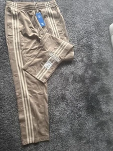 Adidas Originals Adibreak Popper Trackpants Size M Beige - Picture 1 of 2
